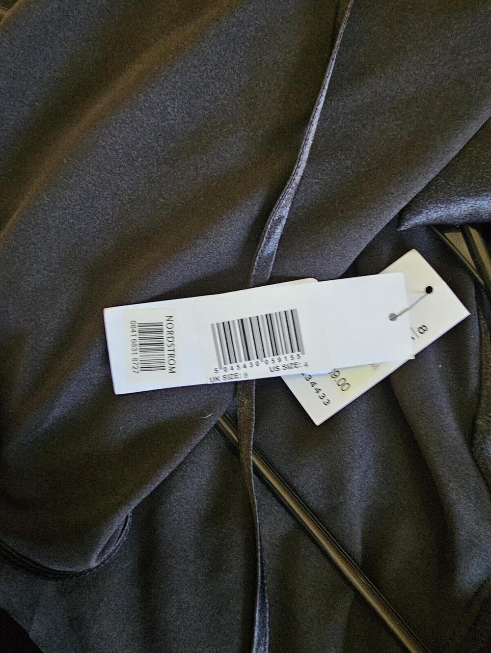 Topshop Black Sleeveless Satin Top, Size US 4 - Picture 4 of 6